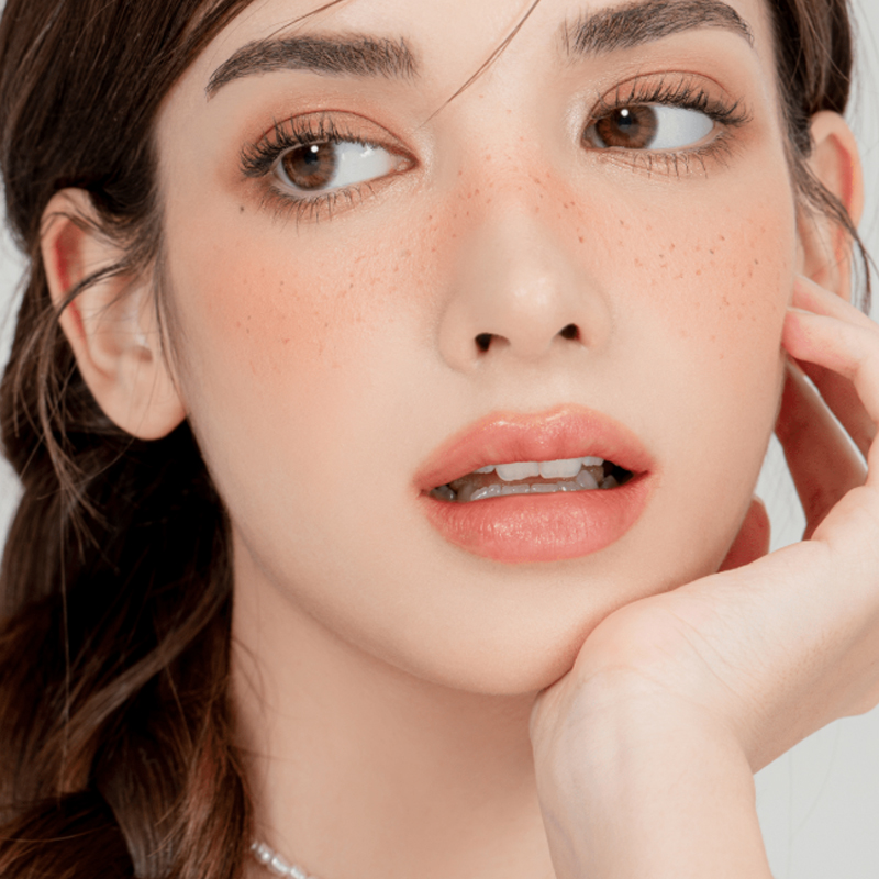 [렌즈랑] 아이윙카 브라운 (1+1)